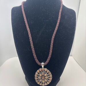 Elegant Brown Pendant Necklace